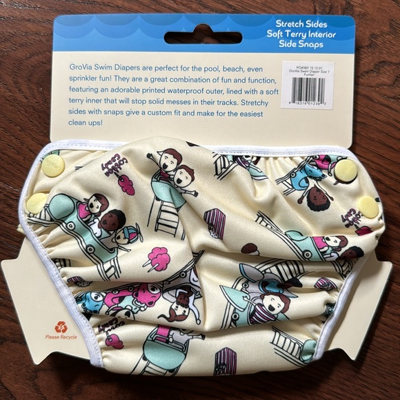 GroVia Swim Diaper - Size 1 - Funfair - Picture 2 of 2